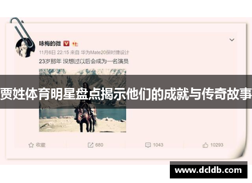贾姓体育明星盘点揭示他们的成就与传奇故事